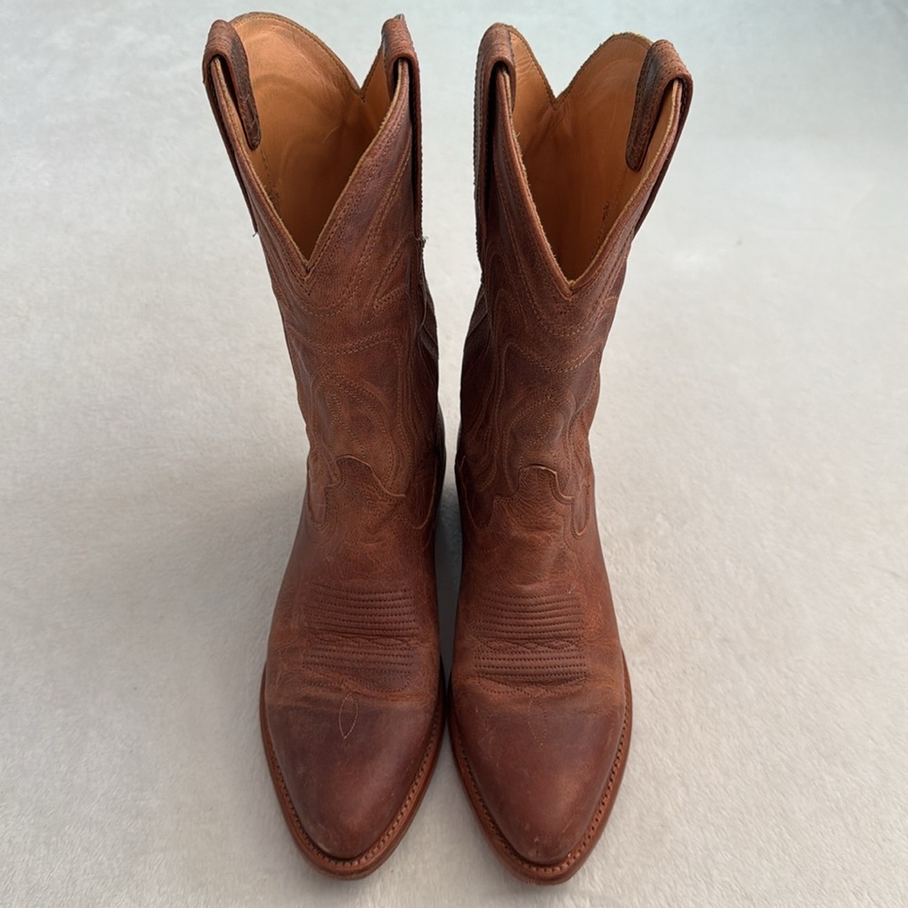 Tecovas Rustic Brown Leather Western Heeled Boots - Picture 11 of 16